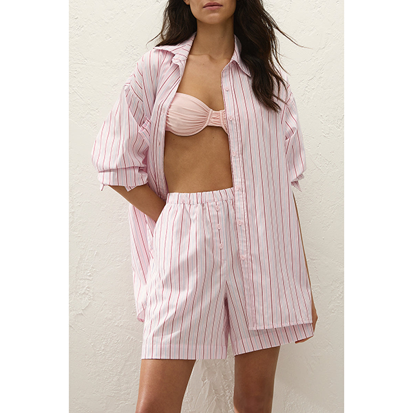Angelo Short Fiori Stripe Palazzo