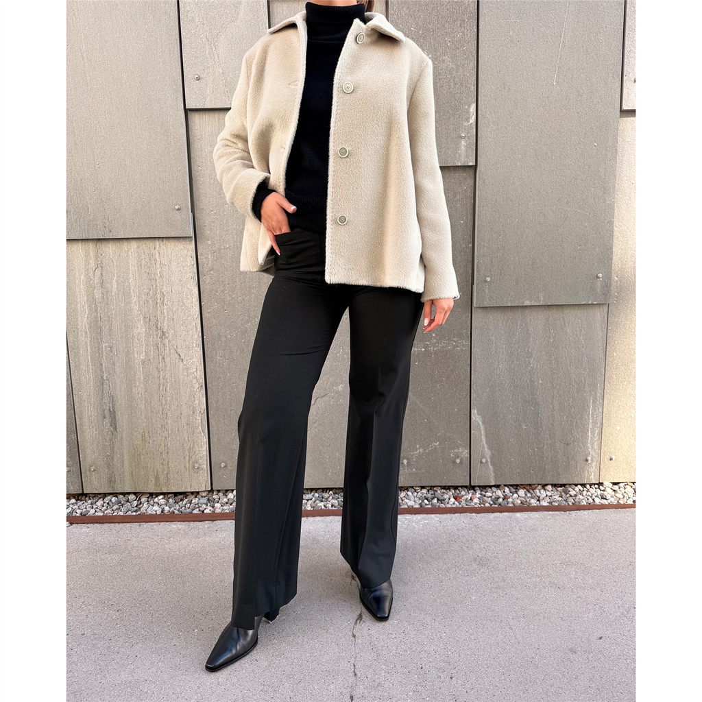 Agnes Alpaca Coat Beige
