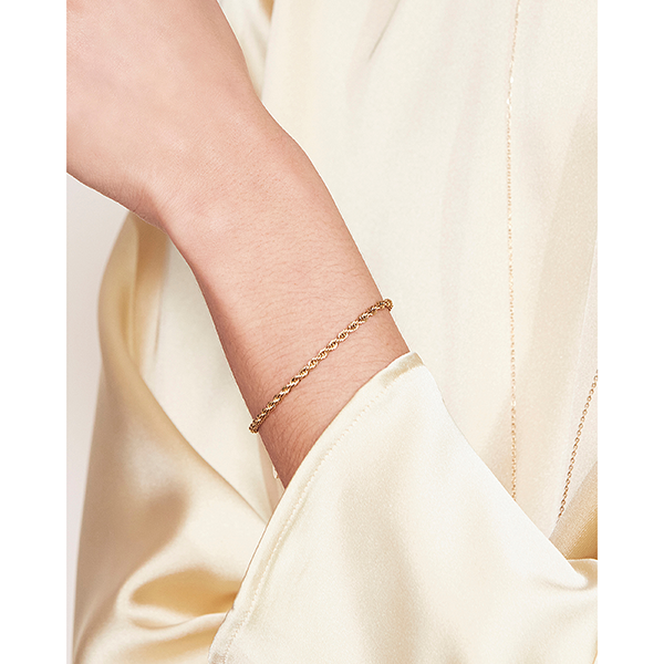Rope Chain Bracelet Gold