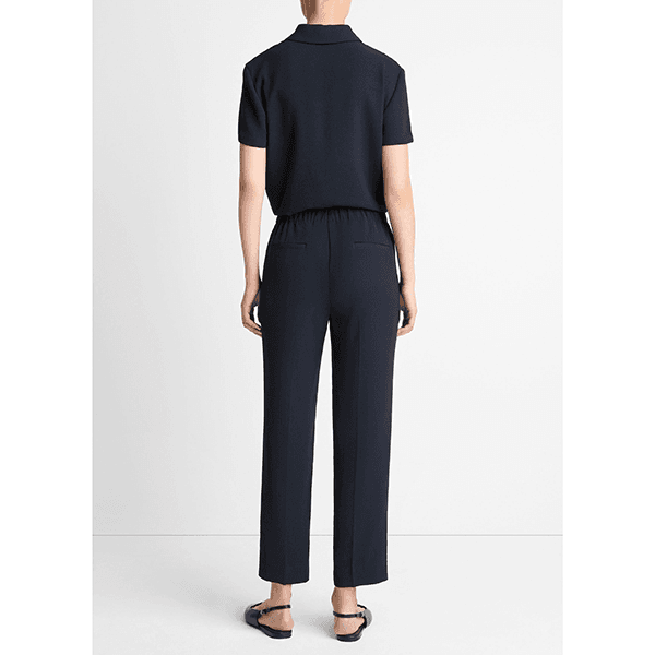 Mid Rise Tapered Pull on Pant Coastal Blue