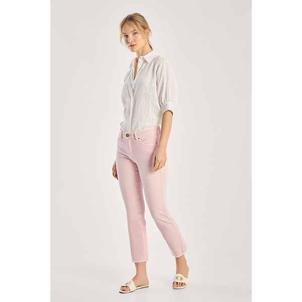 Claire Cropped Denim Orchid