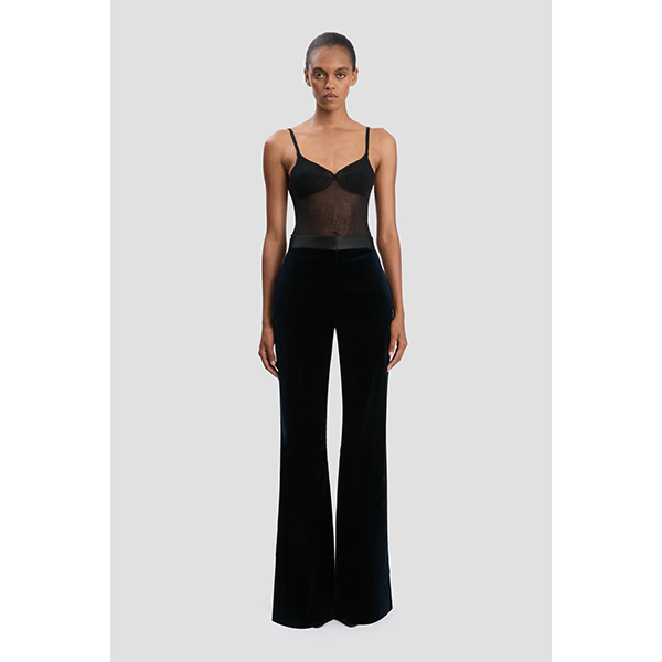 Tailored Alina Trouser Midnight Velvet