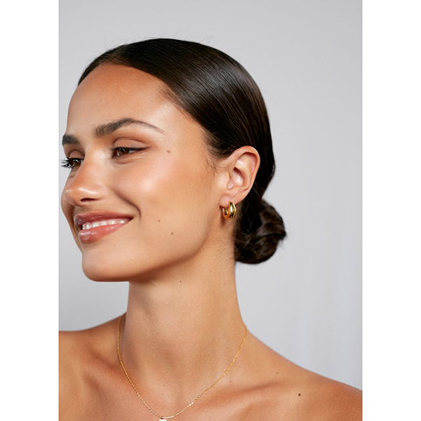 Golden Curve Hoops Petit