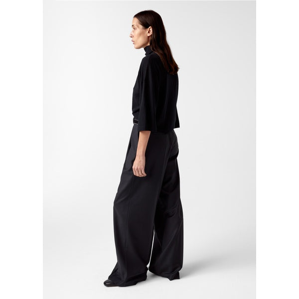 Amelia Wool Trouser Black