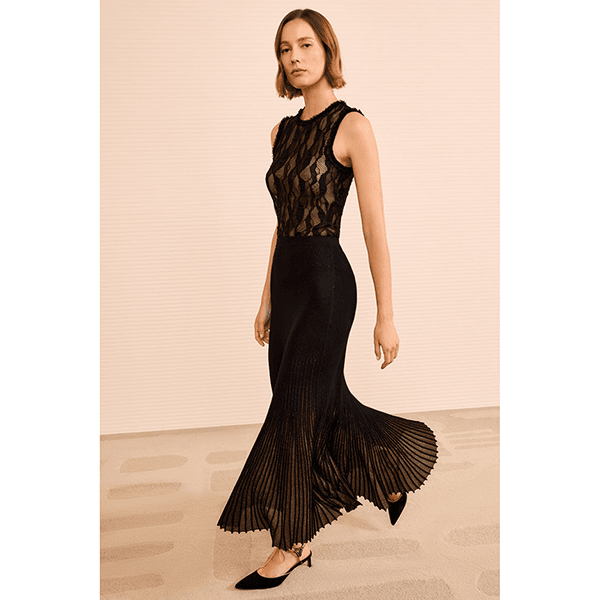 Vera Midi Skirt Noir