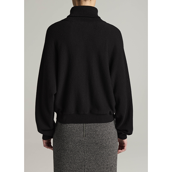 Dolman Turtleneck Sweater Black