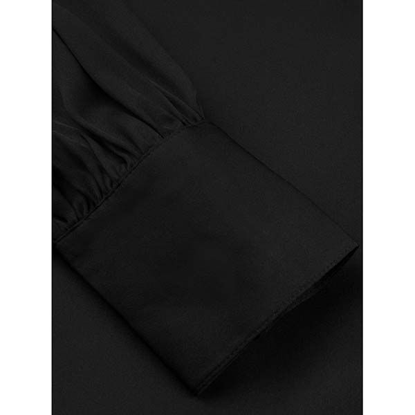 Selma Bowtie Blouse Black