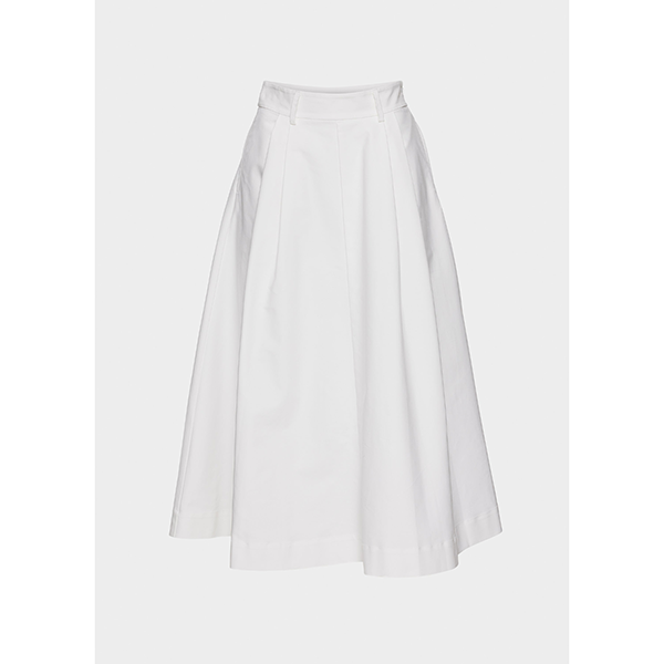 Anna Cotton Skirt White