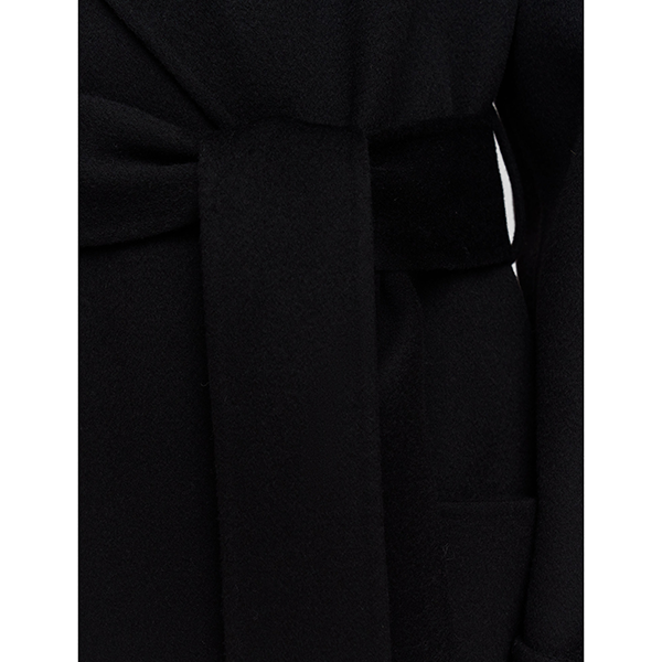 Arlina Double Face Cashmere Coat Black