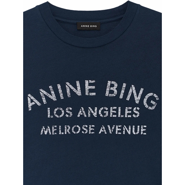 Cade Tee Melrose Stencil Navy