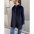 Paula Alpaca Coat Navy