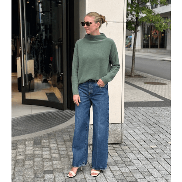 Boiled Funnel Nk Pullover Deep Patina