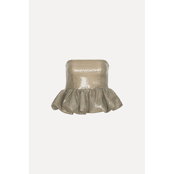 Sequins Bubble Top Fossil