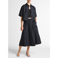 Scallop Detail Midi Skirt Eclipse