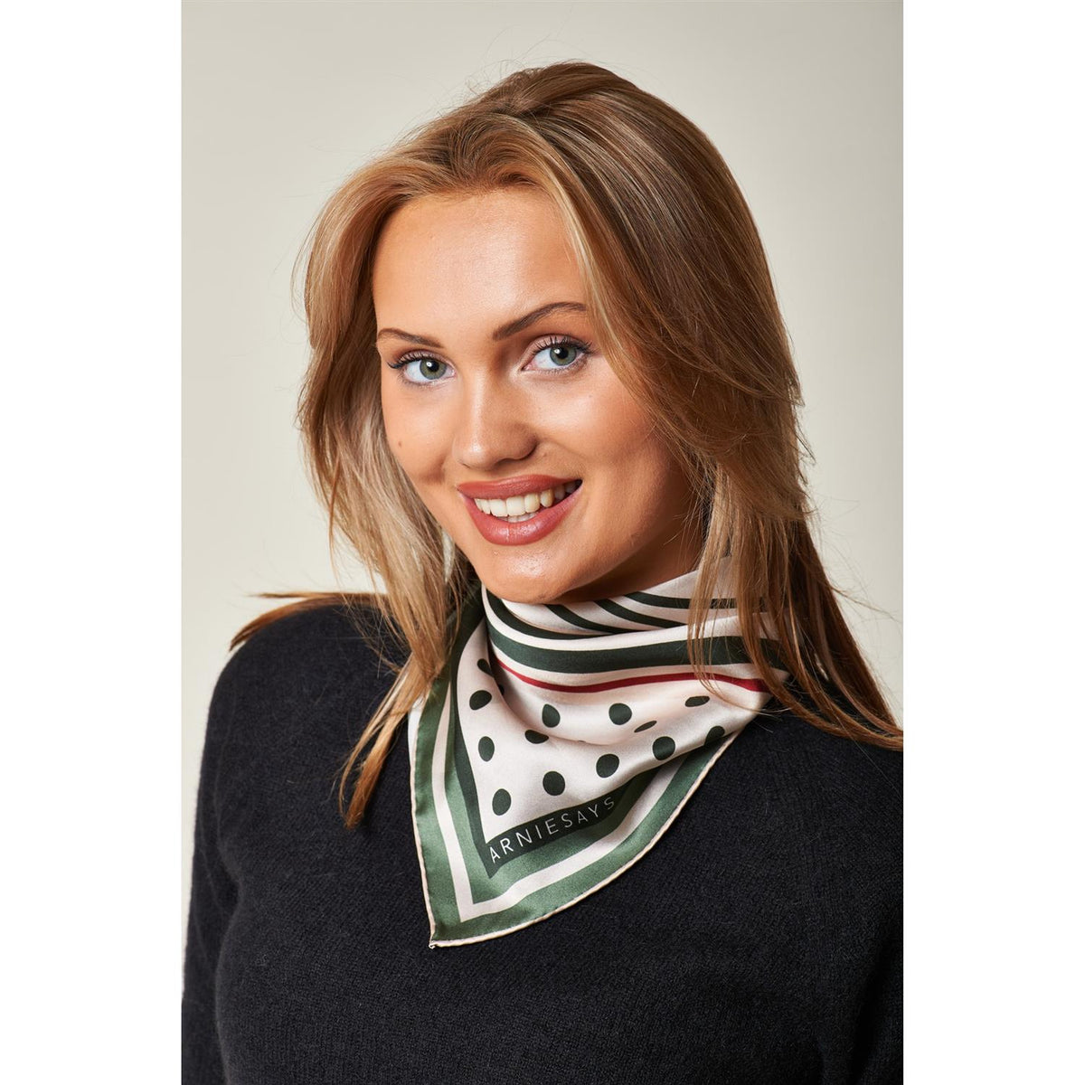 Kensington Silk Scarf Green Multi