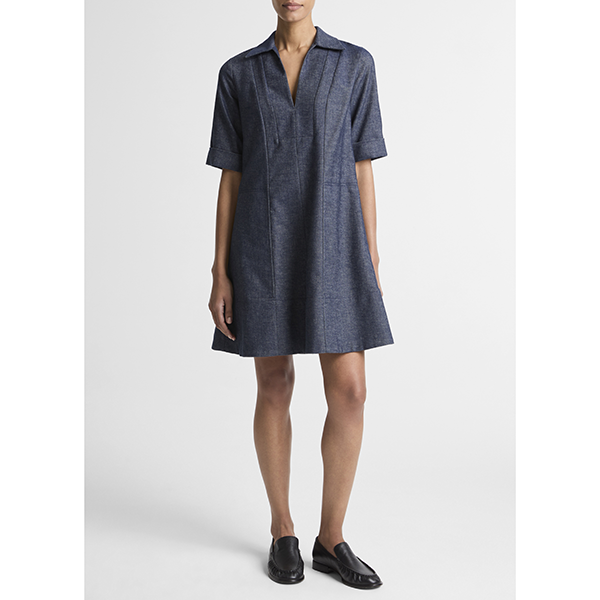 A-line SS Dress Indigo