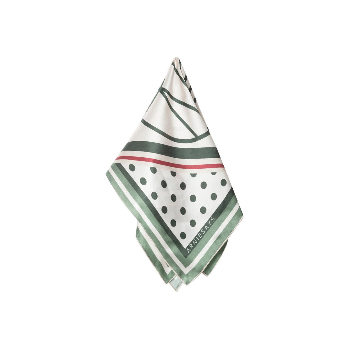 Kensington Silk Scarf Green Multi