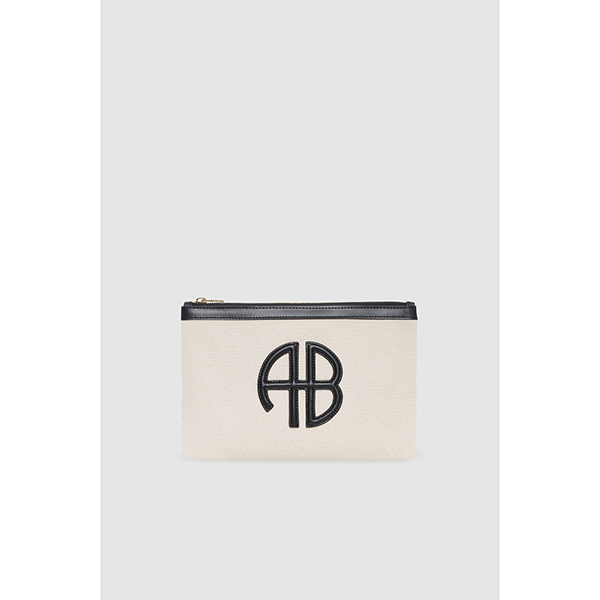 Lili Pouch Natural Canvas/Black