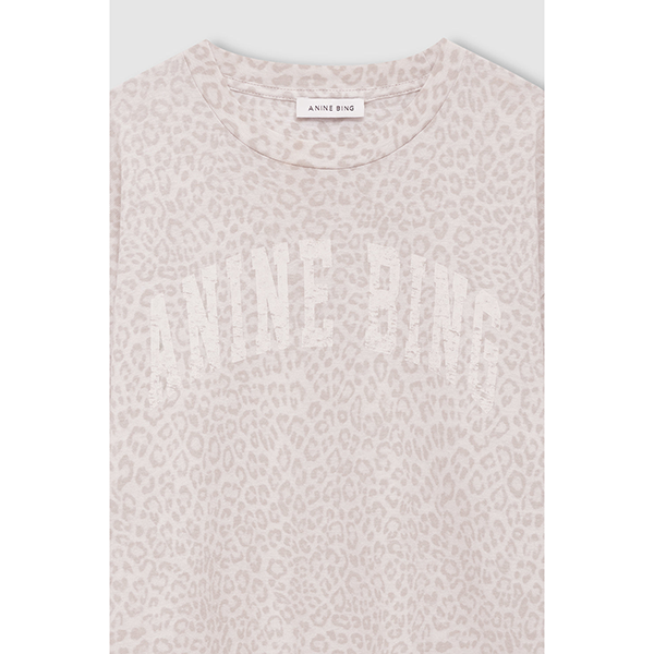Cade Tee Washed White Leopard