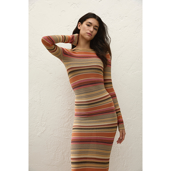 Notturna Maxi Dress Murano Stripe