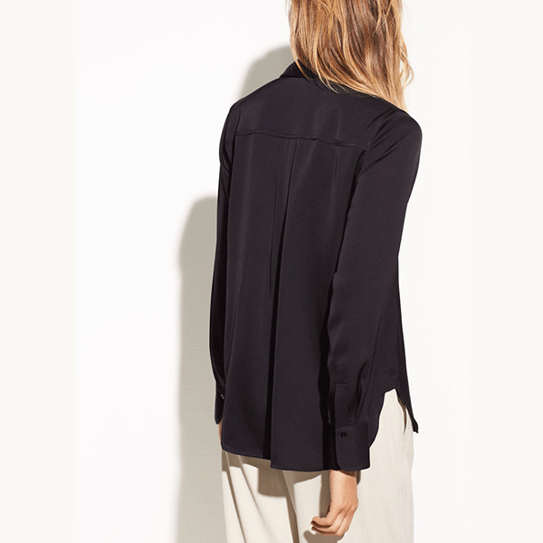 Slim Fitted Blouse Black