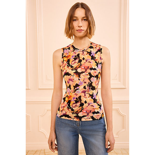 Ines SL Jersey Top Night Bloom