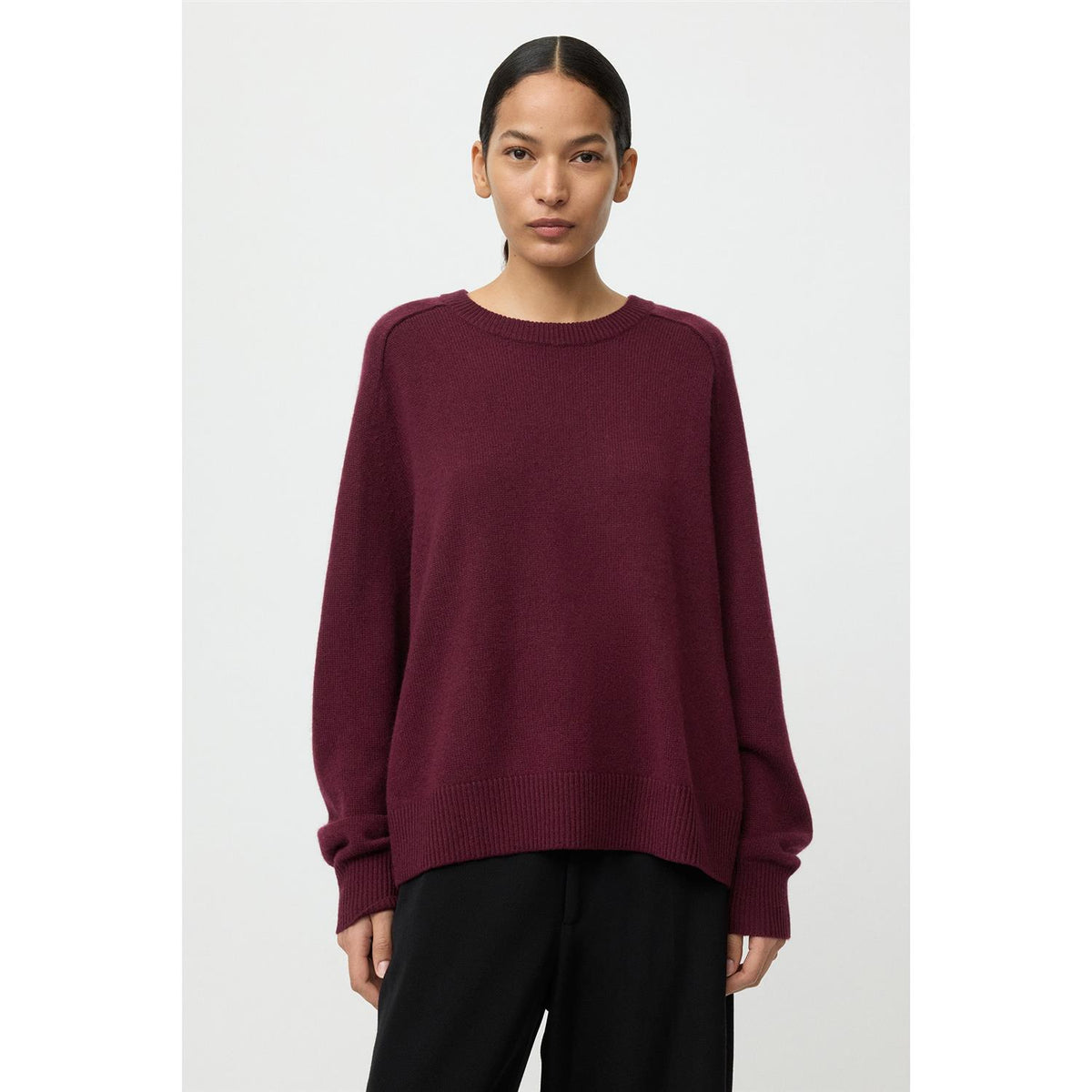 Boyfriend Crewneck Bordeaux