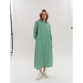 Sally Midi Dress Vineyard Green Stripe