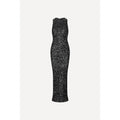 Sequins Sleeveless Dress Black
