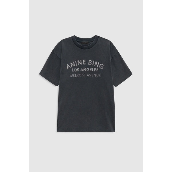 Cade Tee Melrose Stencil Washed Black
