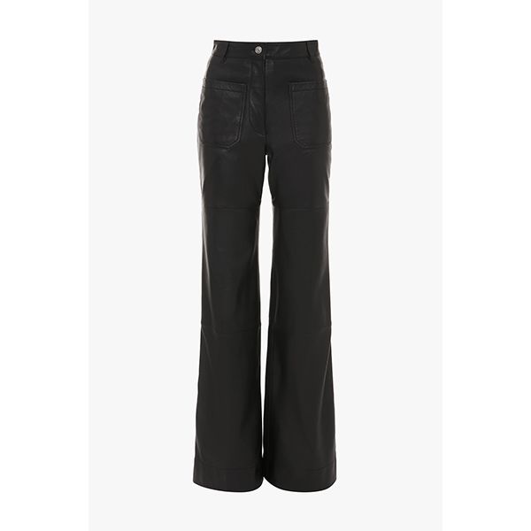 Alina Leather Trouser Black