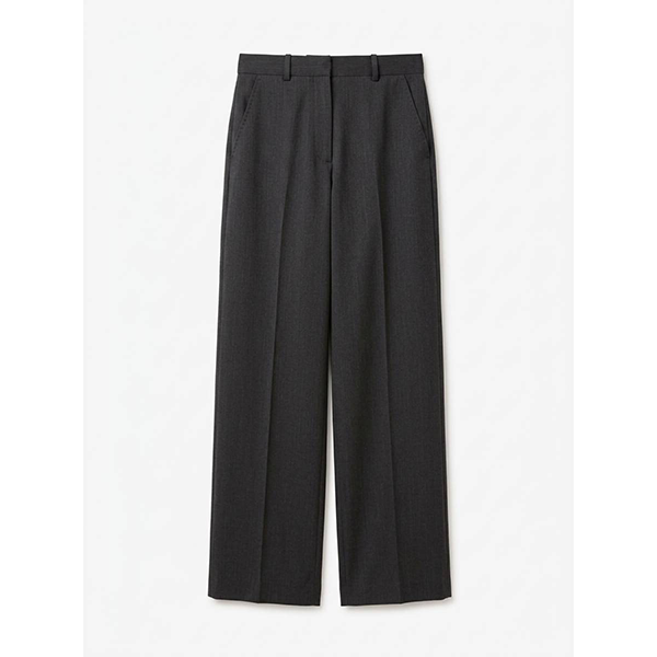 Tapered Wool Trouser Antracite Grey