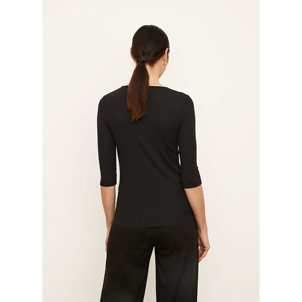 Elbow Sleeve Crew Modal Coastal Blue