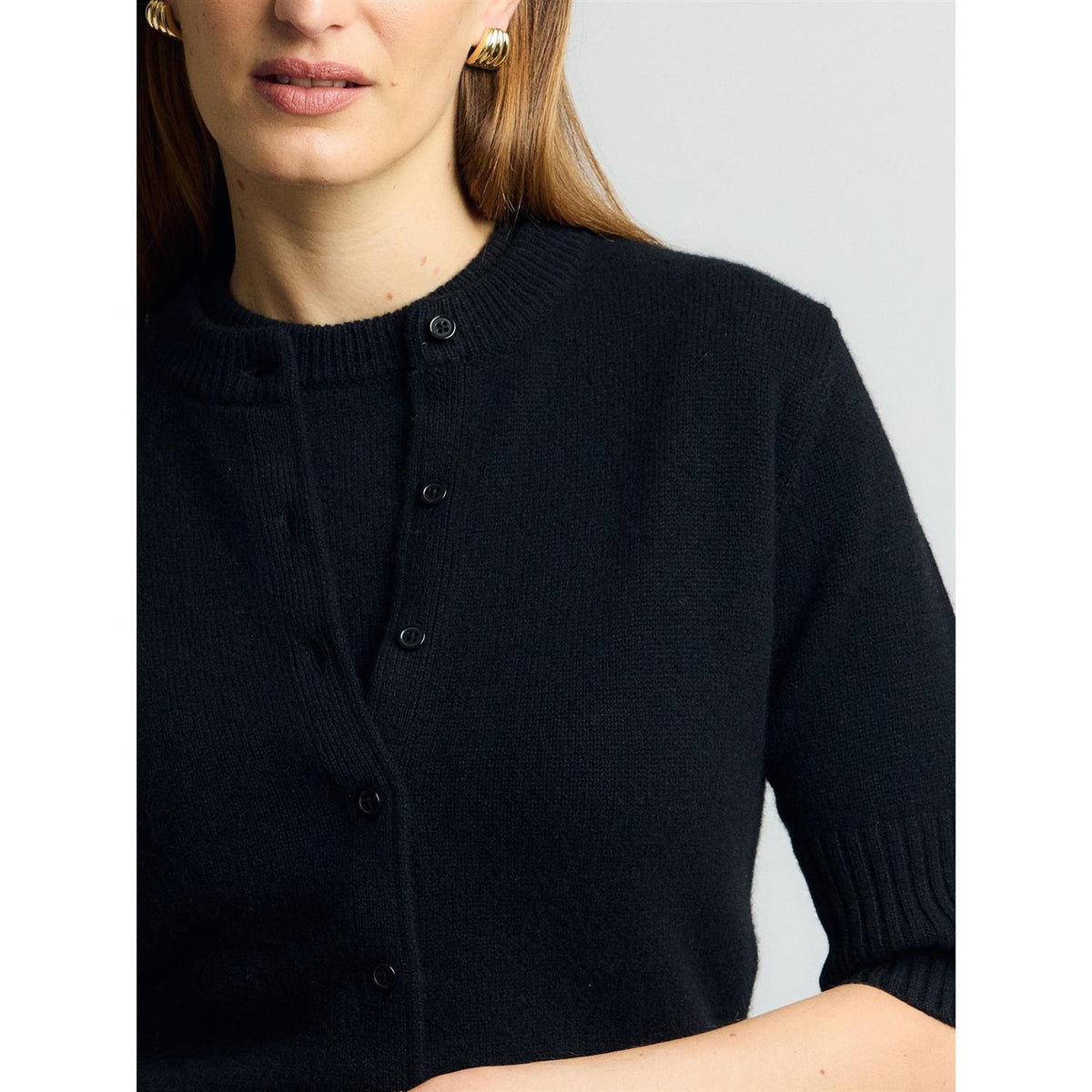 Este Cashmere Cardigan Black