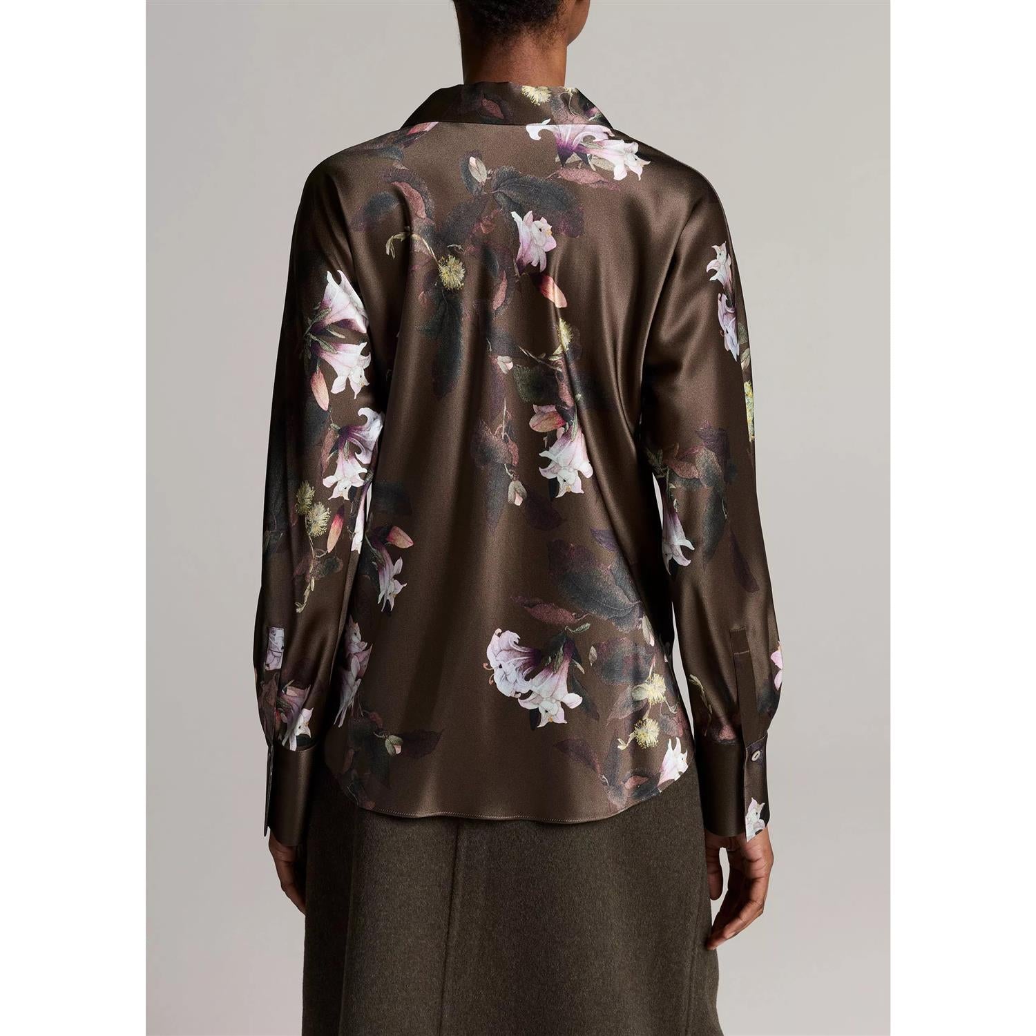 Lily Vine Bias Blouse Cypress Lily