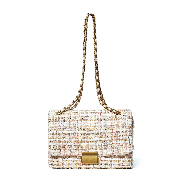 Charlie Summer Tweed Handbag Pink