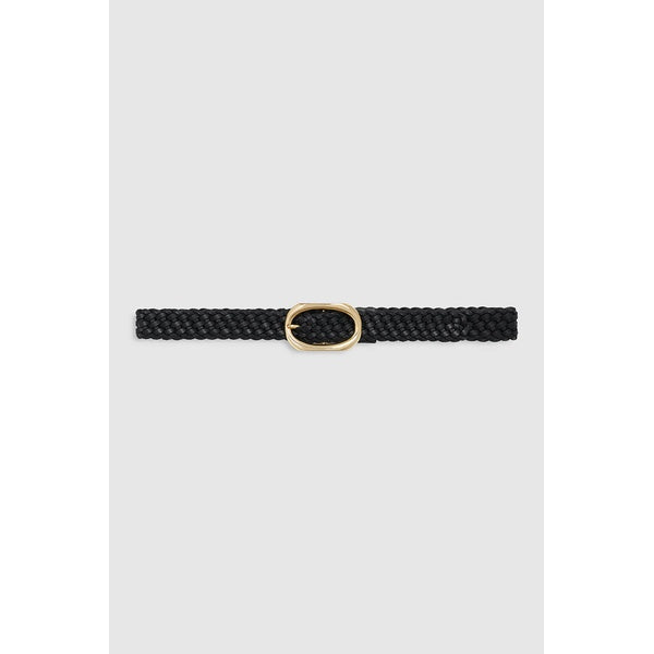 Signature Link Belt Braided Black