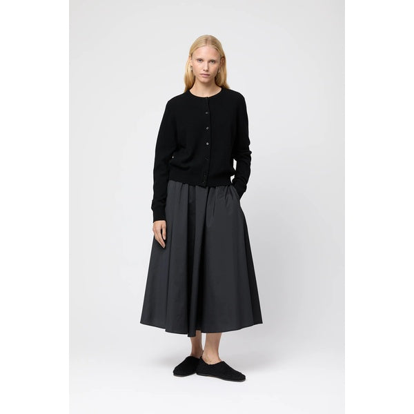 Classic Wool Cardigan Jet Black