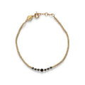 Bead & Gem Bracelet Black