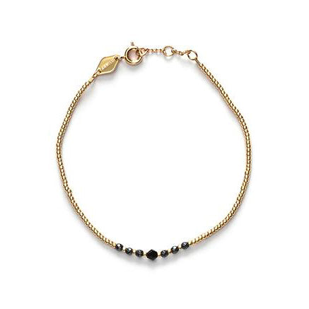 Bead & Gem Bracelet Black