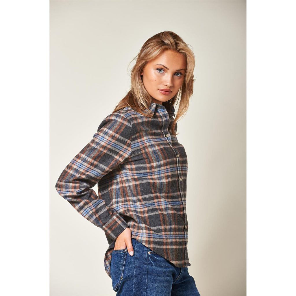 Arc Muted Tartan Shirt Dk Grey