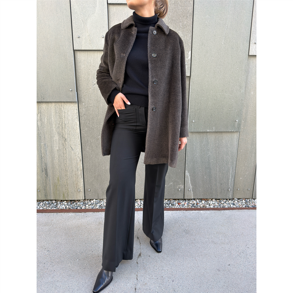 Paula Alpaca Coat Brown