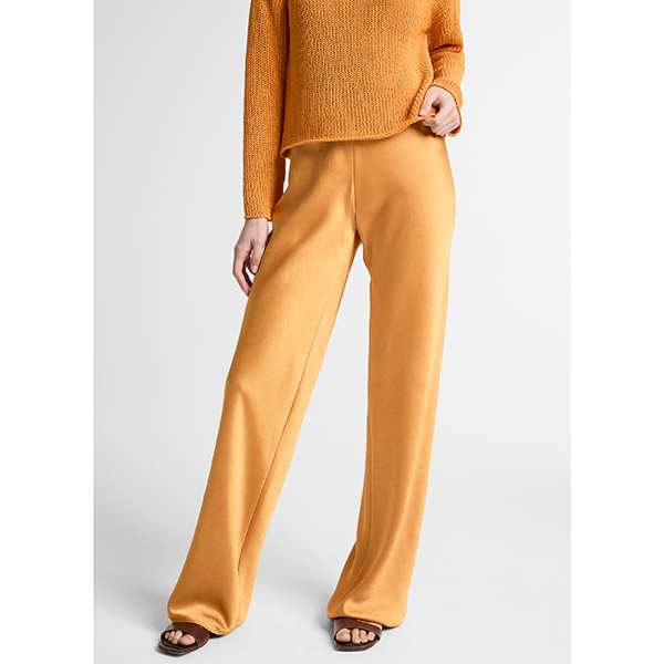 Fluid Satin Bias Pant Clementine