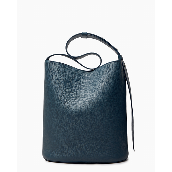 The Norma Tote Slate Blue Grosgrain