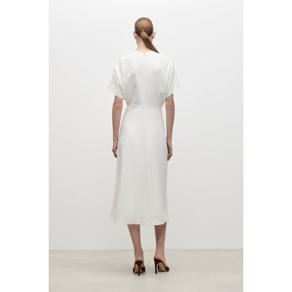 Eleanor Midi Dress Bright Ivory