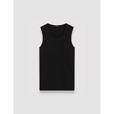 Silk Stretch Tank Black