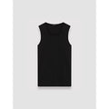 Silk Stretch Tank Black