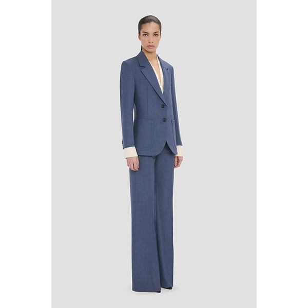 Alina Trouser Dusk Blue Melange