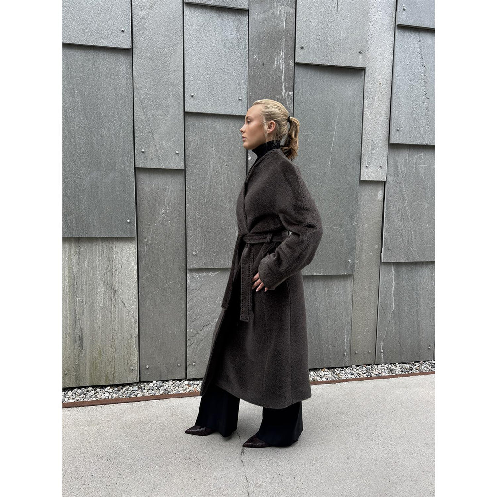 Francesca Alpaca Coat Brown
