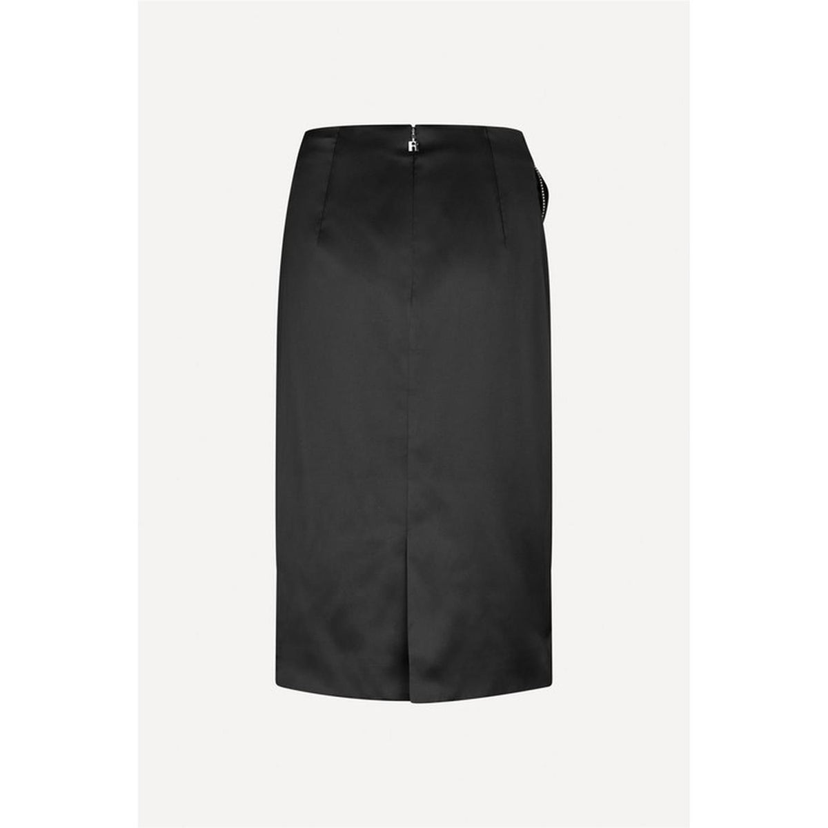 Midi Rose Skirt Black